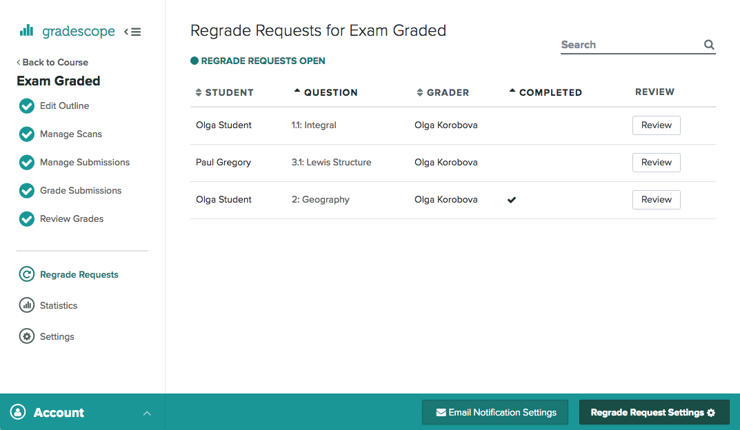 Help Gradescope